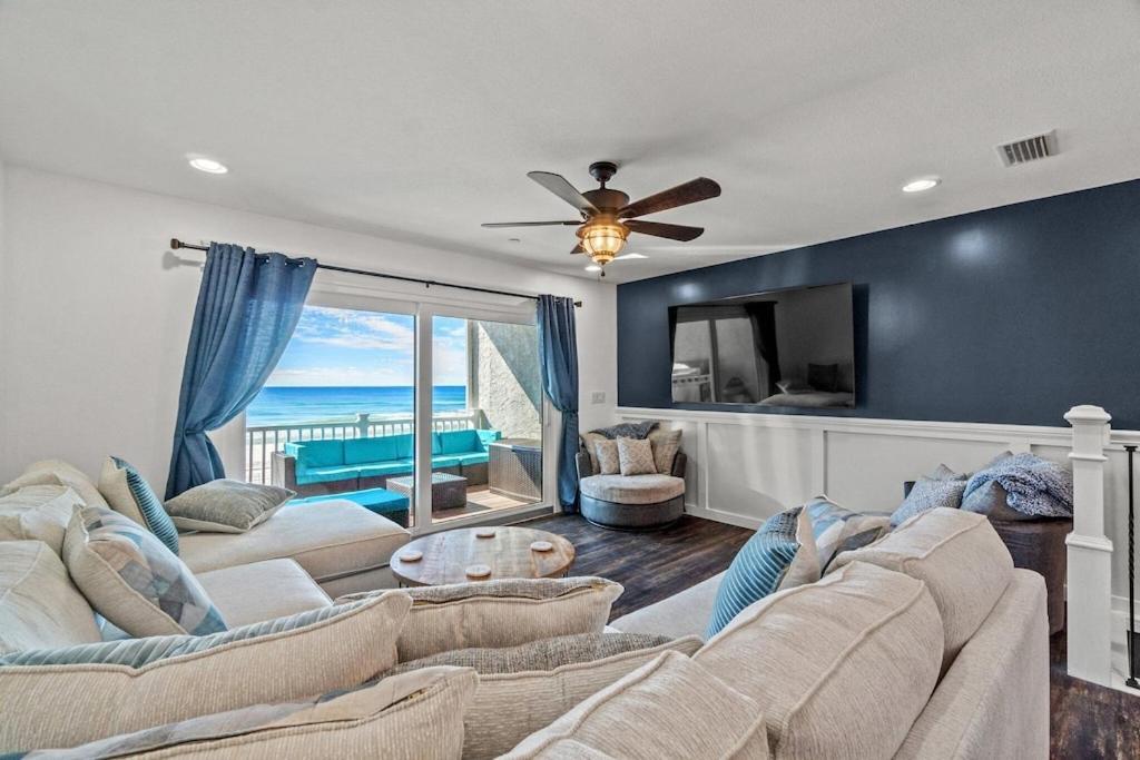 Newly Remodeled Beachfront Townhome - Sleeps 14 Panama City Beach Bagian luar foto